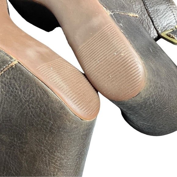 Kork-Ease Berit Brown Leather Platform Wedge Peep-toe Sandals Size 9M - Picture 6 of 13